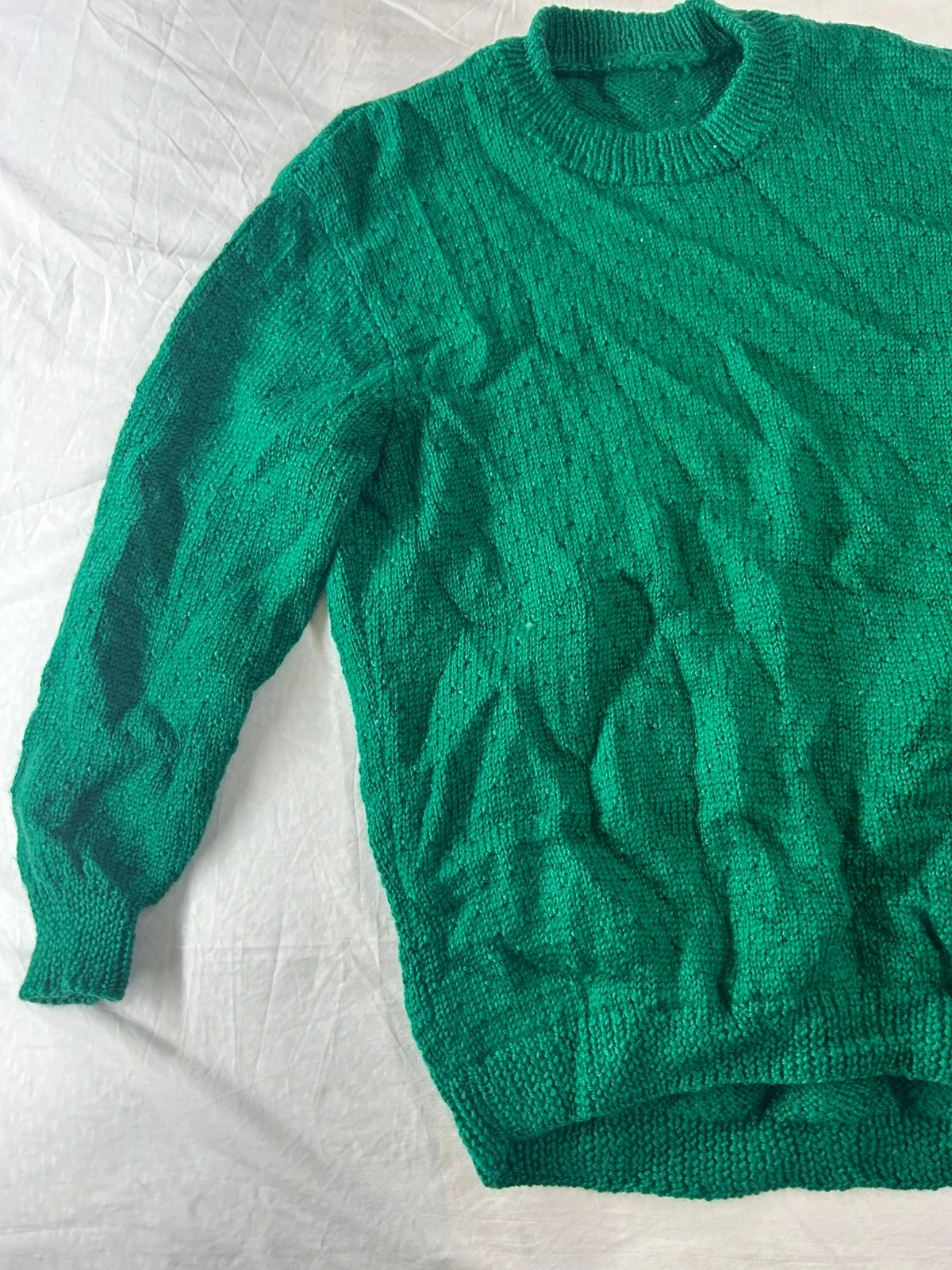 Suéter de gola alta verde escuro vintage – photo 4